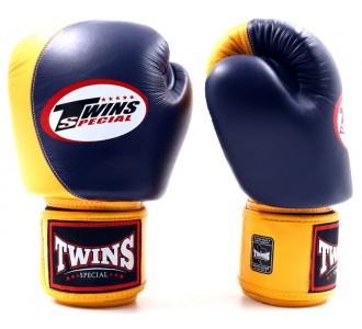 Боксерские перчатки Twins Special (BGVL-8 blue/yellow)